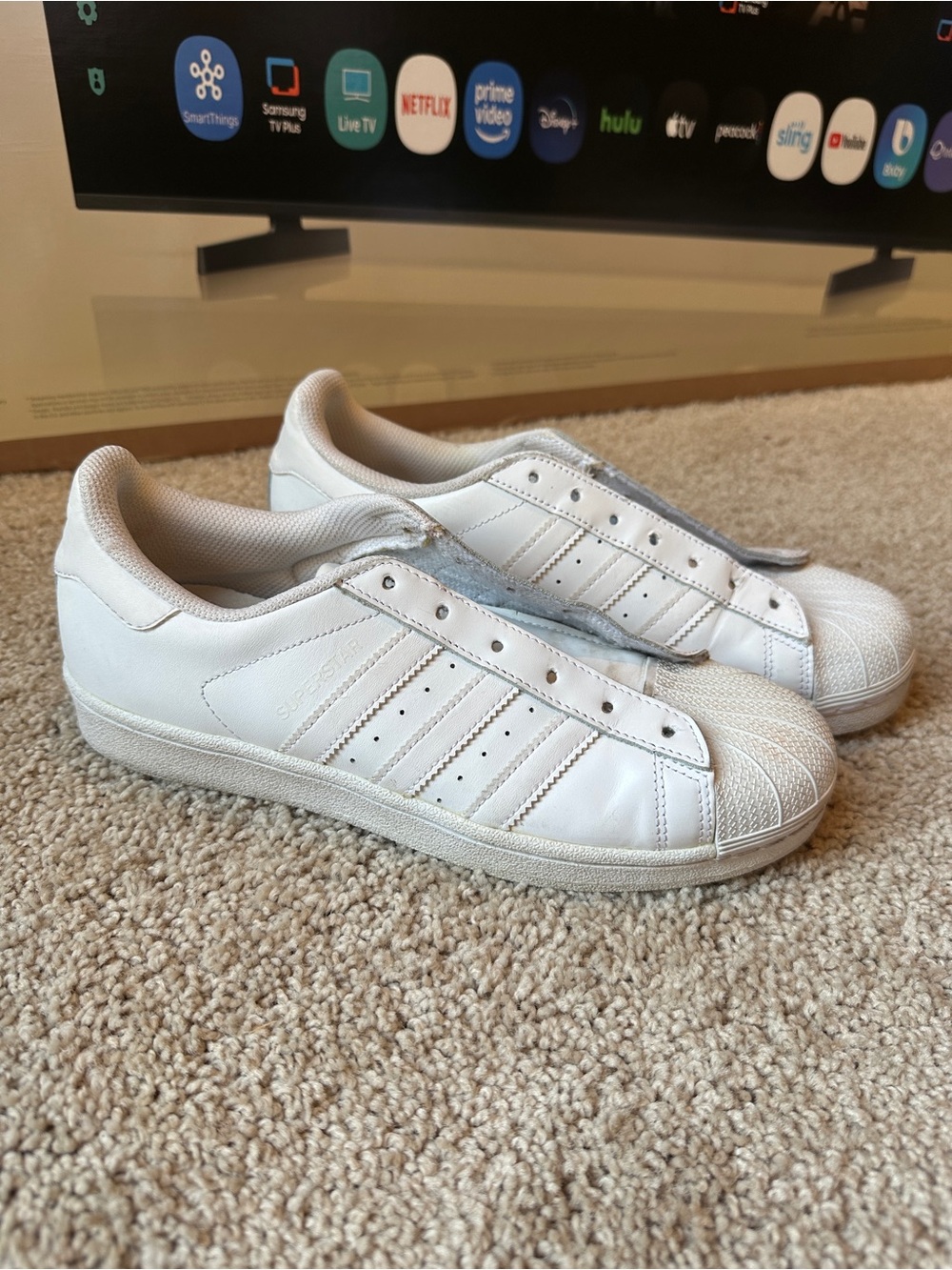 adidas Superstar Sneakers White/White Women’s Size 9